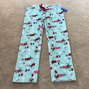 NWT! NIGHT FOX size L soft holiday pajama bottom